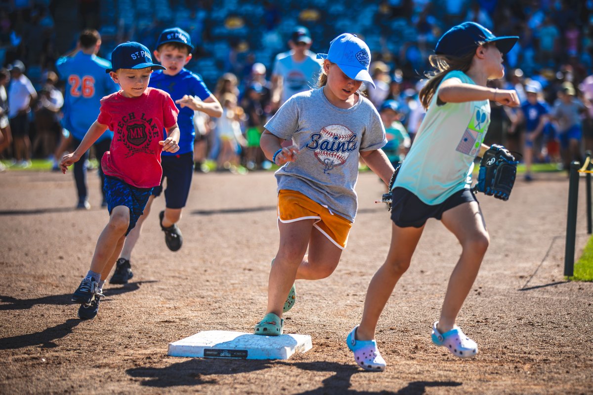 Roll the credits... it’s the final call for Saints Baseball! Don’t miss our last game of the season at CHS Field. First pitch is set for 12:07 PM—we hope to see you there!
