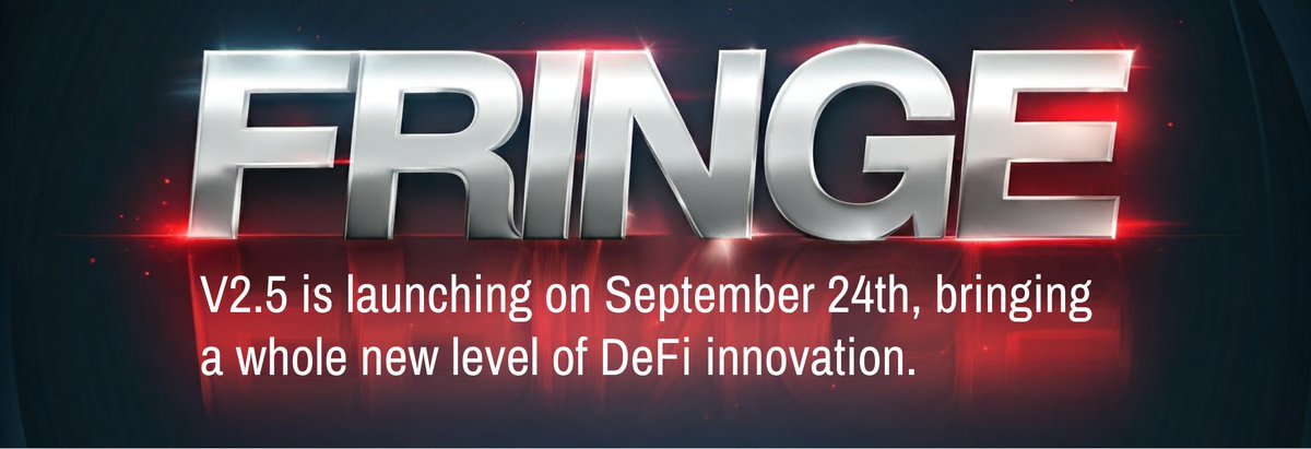 Edmar_esp1's tweet photo. 🚨Fringe $FRIN V2.5 is launching on September 24th, bringing a whole new level of DeFi innovation.
🚀Lend, borrow, and trade LPs, 4626 and hundreds of tokens across 6 chains
#crypto #Altcoins #FRIN https://t.co/F9VNWjlzBz