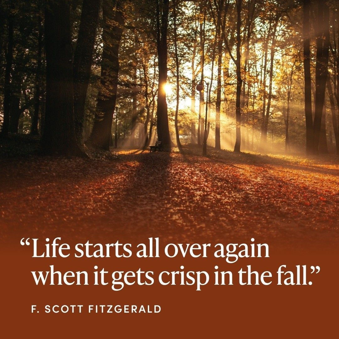 New Year’s isn’t the only time to start fresh. Happy Fall! 🍁
