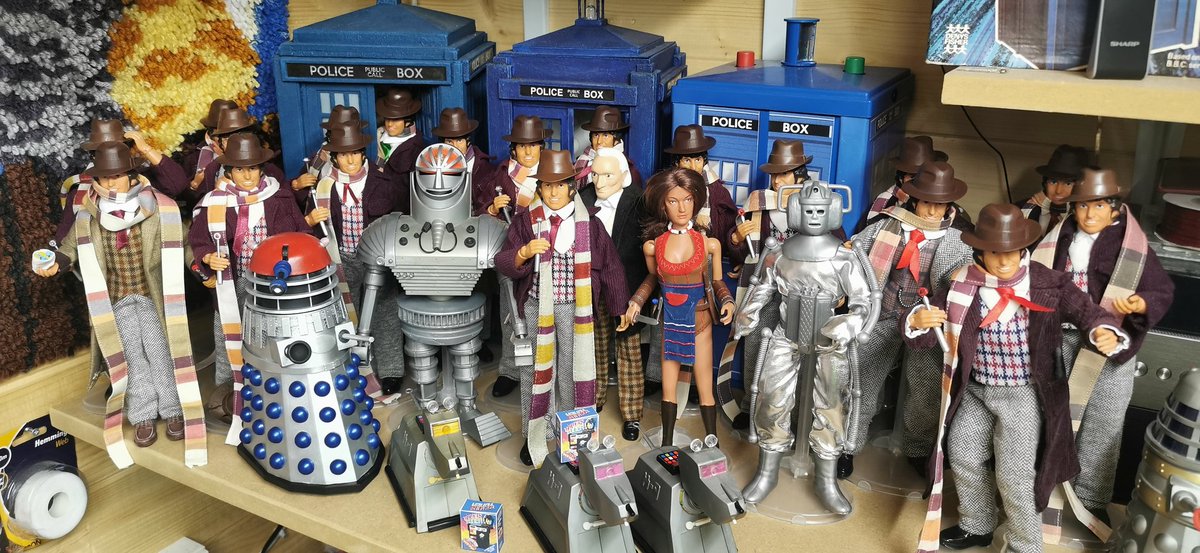reveggy's tweet photo. @scifi_toys It's one of my favourite Doctor Who toy lines ever.
Tho I may have a compulsive problem at this point lol https://t.co/NQCWOptO29