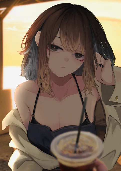 「まだまだアイス珈琲が美味しい季節だね」 
