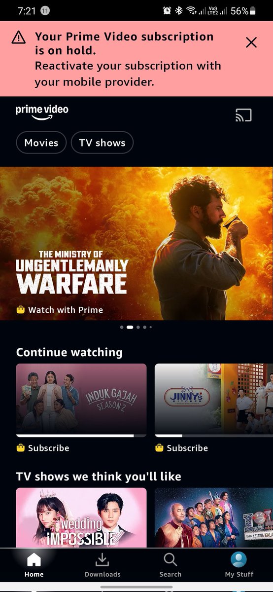 meilanmei's tweet photo. @TelkomselHalo min, bisa dibantu kenapa akun prime video saya gini? Saya pake paket halo bold 180k https://t.co/XyVOXLY0RS