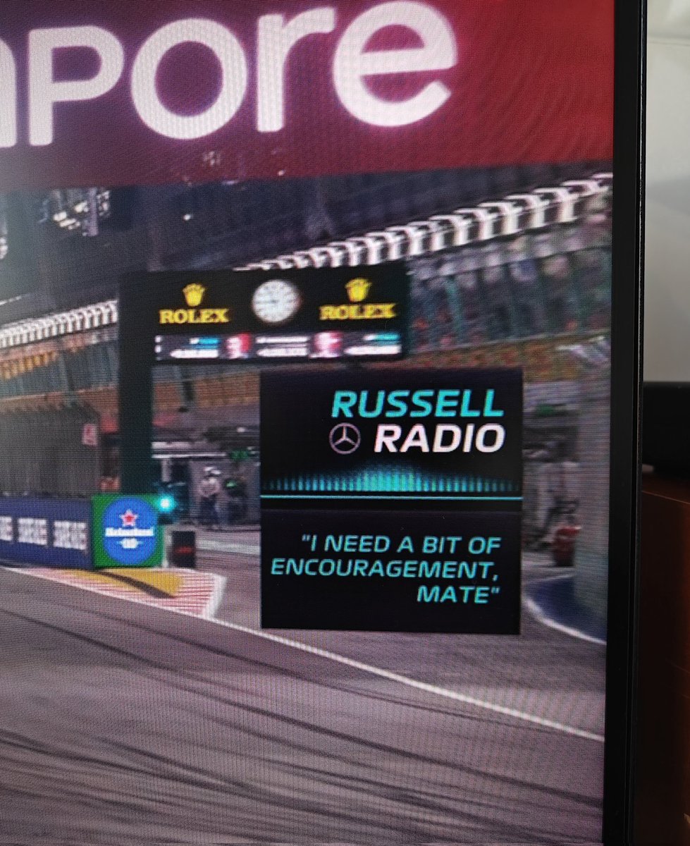 Same Russell, same.
 #SingaporeGP #f1 #russell