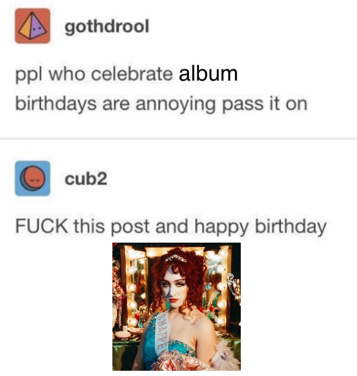 rmjroan's tweet photo. happy birthday to the lesbian pop bible https://t.co/6HCl2cpYsw