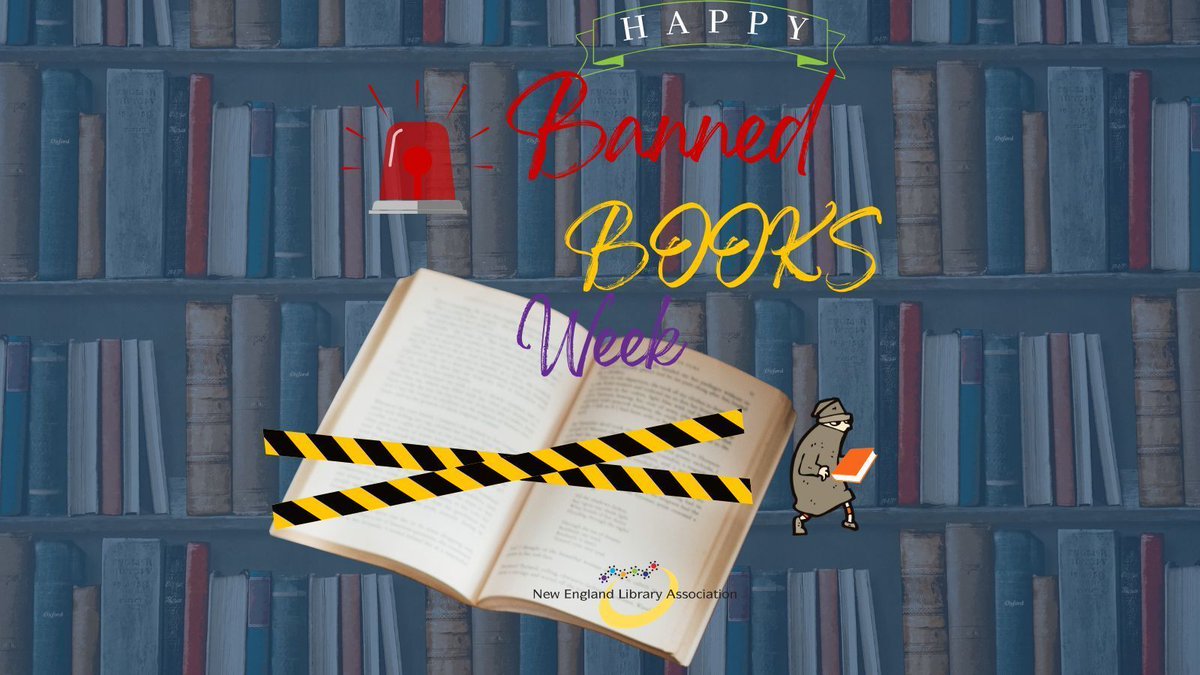It's that time of year again....Banned books week! #bannedbooksweek #freedomtoreadweek Celebrate your freedom to read by reading a banned book or re-reading your favorite banned book! #NELA #newenglandlibraryassociation #bannedbooks #freedomtoread #libraries #librariesforall