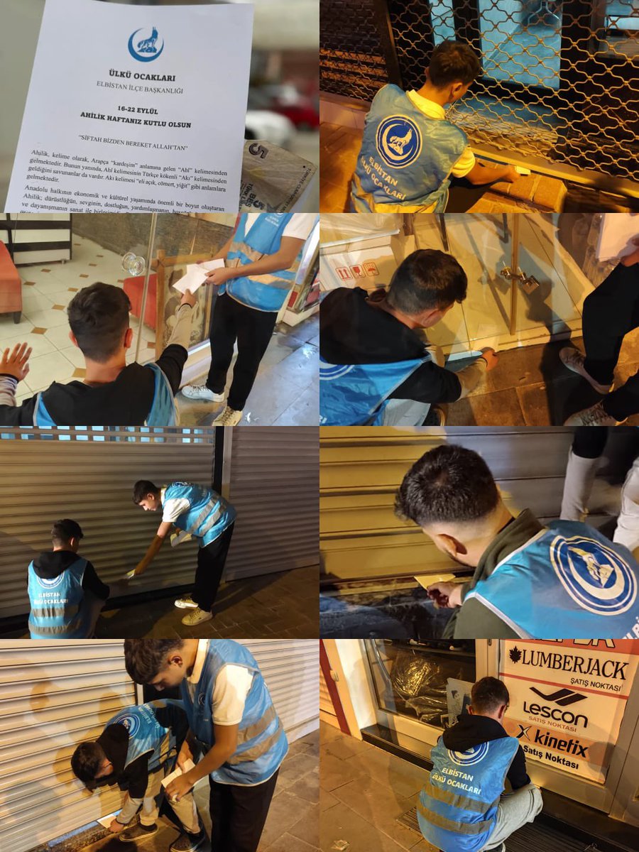 DursunNar46's tweet photo. “Siftah bizden, bereket Allah’tan”

Ülkü Ocakları Kahramanmaraş İl Başkanlığı olarak İlçe Ocaklarımız tarafından 
Ahilik Haftası münasebetiyle esnaflarımıza siftah parası dağıtarak hayırlı işler, bol kazançlar dilediler.

“Dik Baş, Tok Karın, Mutlu Yarın.” https://t.co/M2O1fcuw84