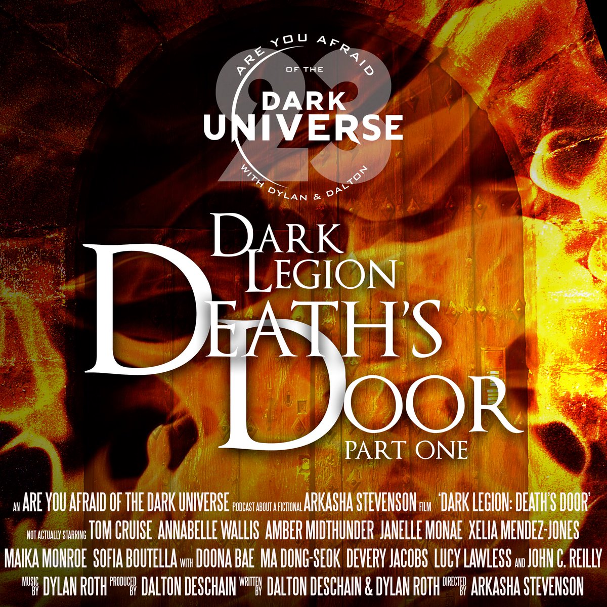 DarkUniversePod's tweet photo. KNOCK KNOCK.
Part One of our season finale, Dark Legion: Death’s Door, is now streaming wherever you find podcasts. 

Open, if you dare… https://t.co/cnl58MzcNW