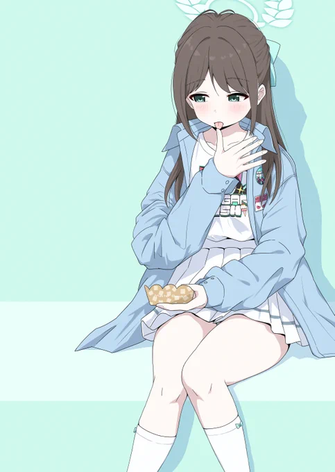 スイーツつまみ後こっそり指舐めアイリ 