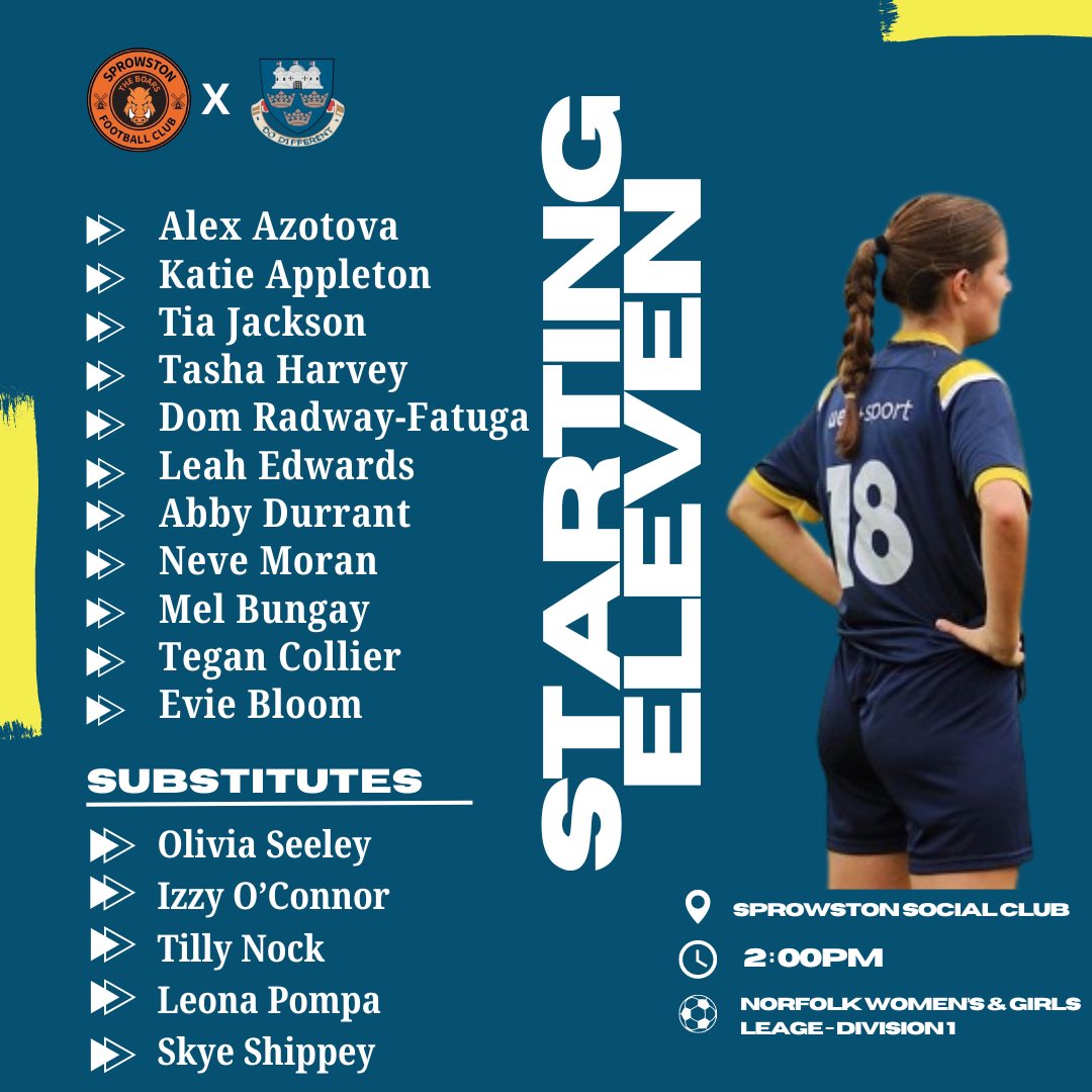 UEA Women's Football Club (@ueawfc) on Twitter photo Weโre back in league action today and how we line up against <a href="/SprowstonLadies/">Sprowston FC Womens</a> !
With some new faces to UEAWFC this week, we are so excited to see if we can continue our winning league form! ๐ Weโre back in league action today and how we line up against <a href="/SprowstonLadies/">Sprowston FC Womens</a> !
With some new faces to UEAWFC this week, we are so excited to see if we can continue our winning league form! ๐