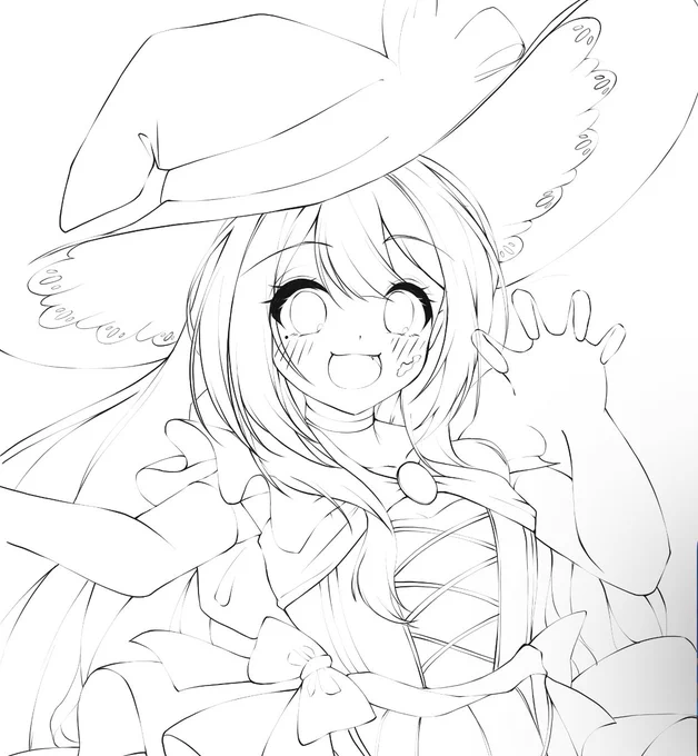 線画楽しい(*'ω`*) 