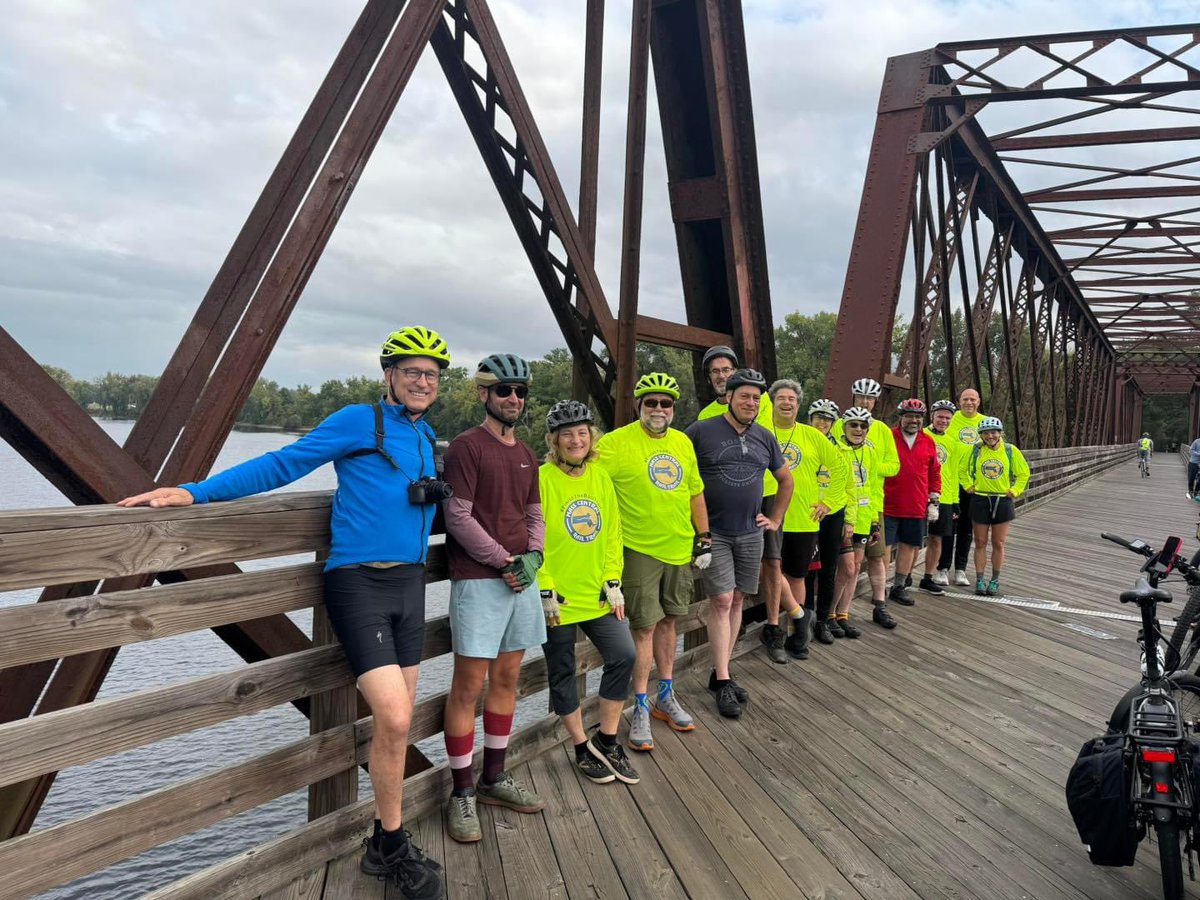 ma_cycle's tweet photo. Our own Geof T is among the #MassCentral #Railtrail ambassadors biking the #RideN2B from Northampton to Boston this weekend. Follow along and donate to help complete this trail connecting communities 104 miles across Massachusetts! https://t.co/6DgBsdNOhs