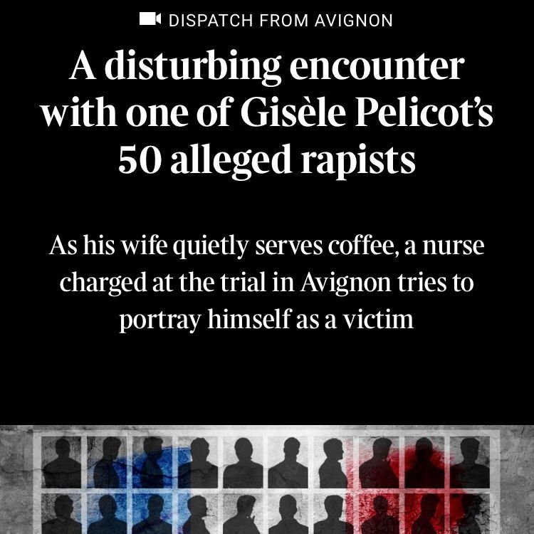 Ella Joyner (@ellarosejoyner) on Twitter photo With 50 men accused of raping Gisèle Pelicot, many are wondering just what kind of men the defendants are, and what is going on in their heads.
Myself and <a href="/KatieTarrant_/">Katie Tarrant</a> went down to Avignon to find out for the <a href="/thetimes/">The Times and The Sunday Times</a>. You can read for yourself here.
shorturl.at/JZCMW With 50 men accused of raping Gisèle Pelicot, many are wondering just what kind of men the defendants are, and what is going on in their heads.
Myself and <a href="/KatieTarrant_/">Katie Tarrant</a> went down to Avignon to find out for the <a href="/thetimes/">The Times and The Sunday Times</a>. You can read for yourself here.
shorturl.at/JZCMW