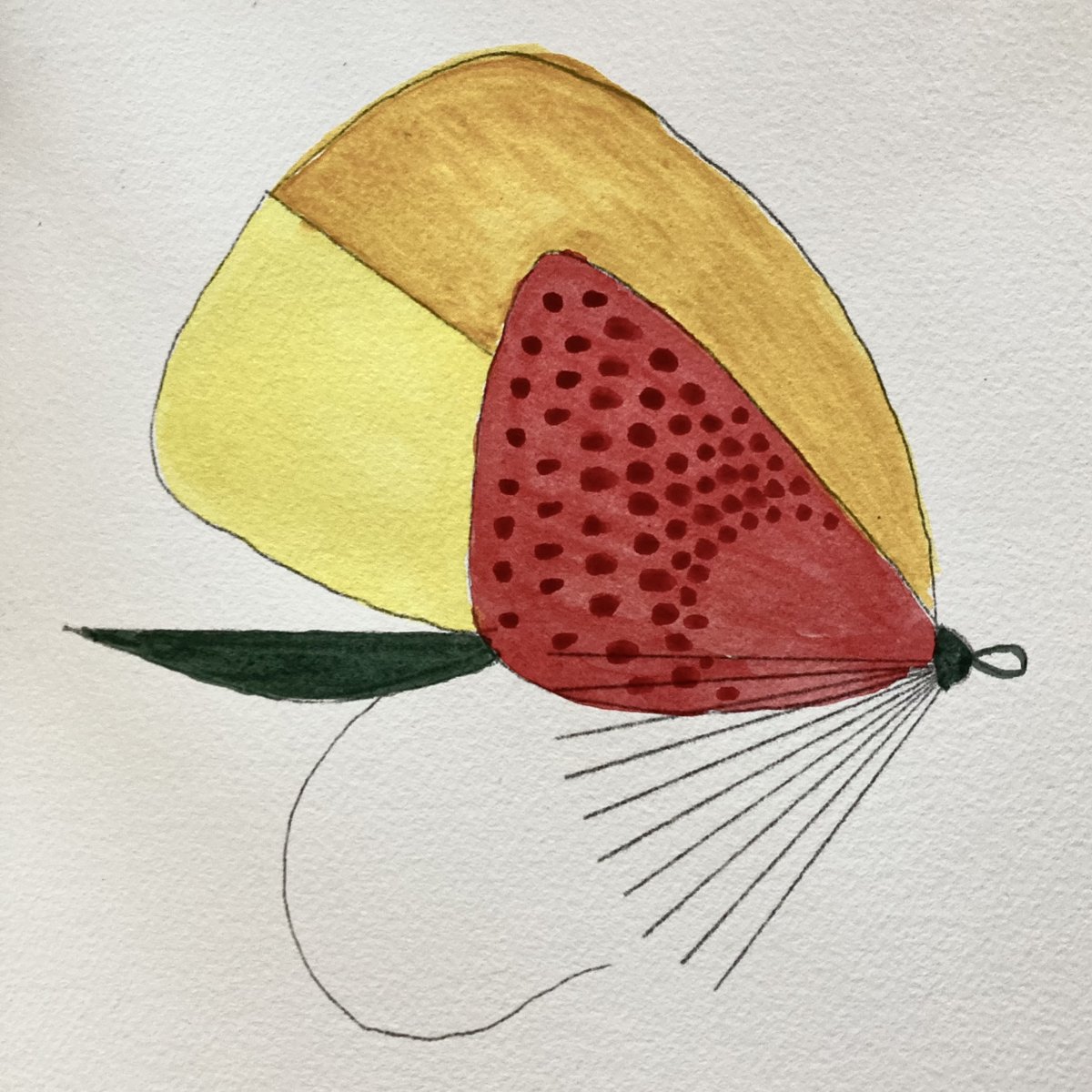 TheModernFly's tweet photo. Went to a friend’s house and tried my hand at watercolor for the first time in 40  years. Looking forward to trying it again soon. https://t.co/0YM9qcIzXY