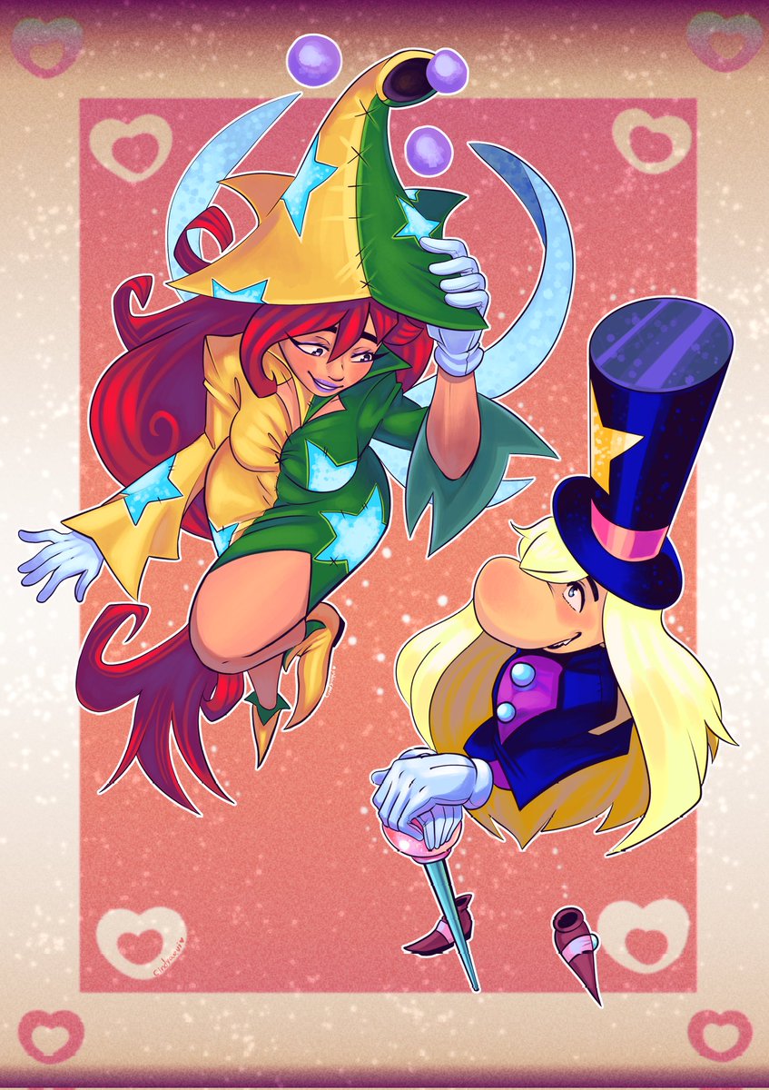 cindyaquiart's tweet photo. Remixed a few designs with OG Betilla and Magician from the first #Rayman ! Did you know both of them are married lol?
#raymanfanart https://t.co/RvCCAaKdJR