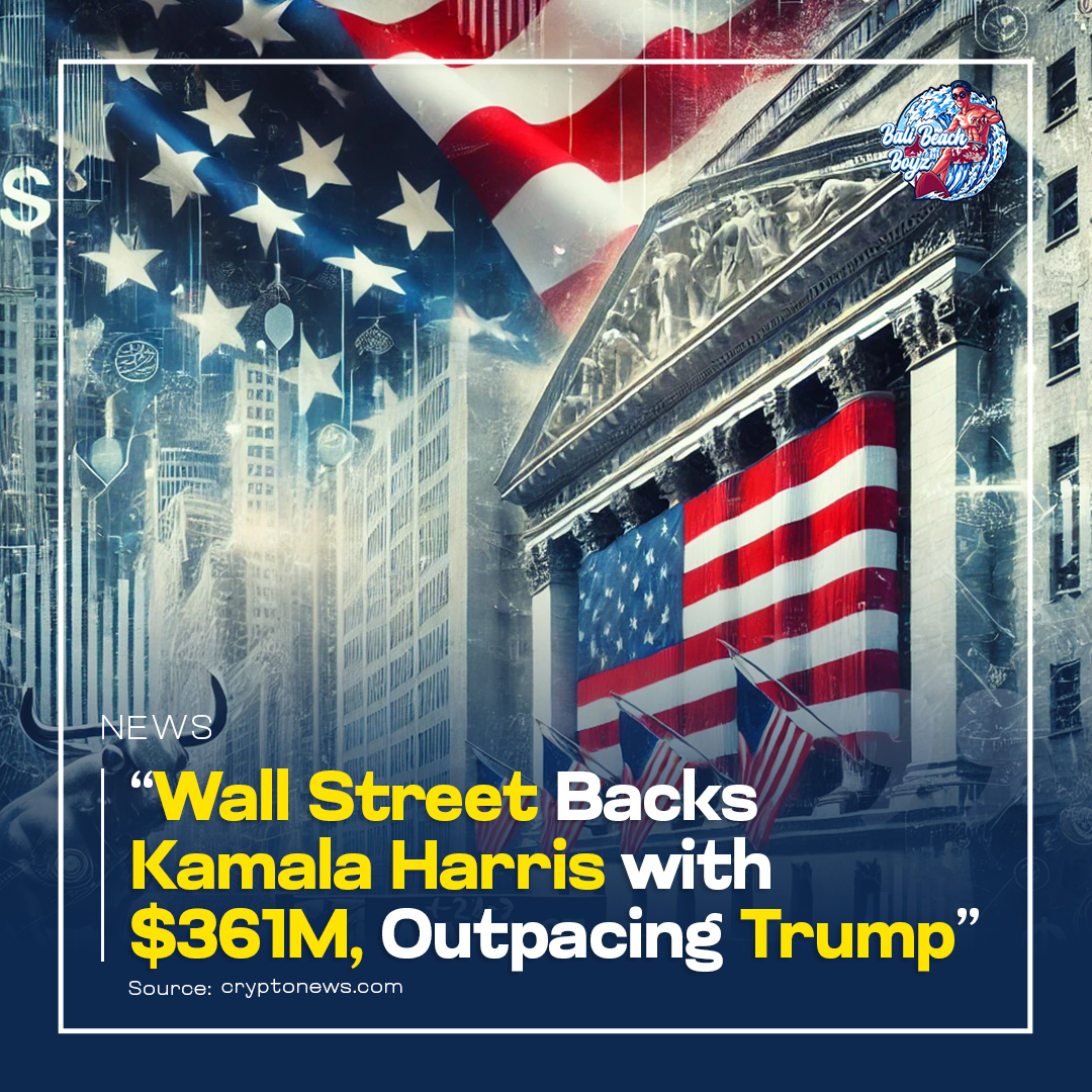 Kamala Harris raised $361M in August with major backing from Wall Street, Hollywood, and Silicon Valley, outpacing Trump’s $130M. Meanwhile, Trump finds support from Musk and the crypto world. 🗳️💰 

#Harris2024 #Trump2024 #WallStreet #Crypto #Election #SiliconValley #Hollywood