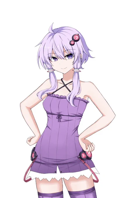 ゆかりさん立ち絵の差分追加しようかなと思って、ついでに気になるところも修正してたら何かだいぶ変わってしまった気がする 