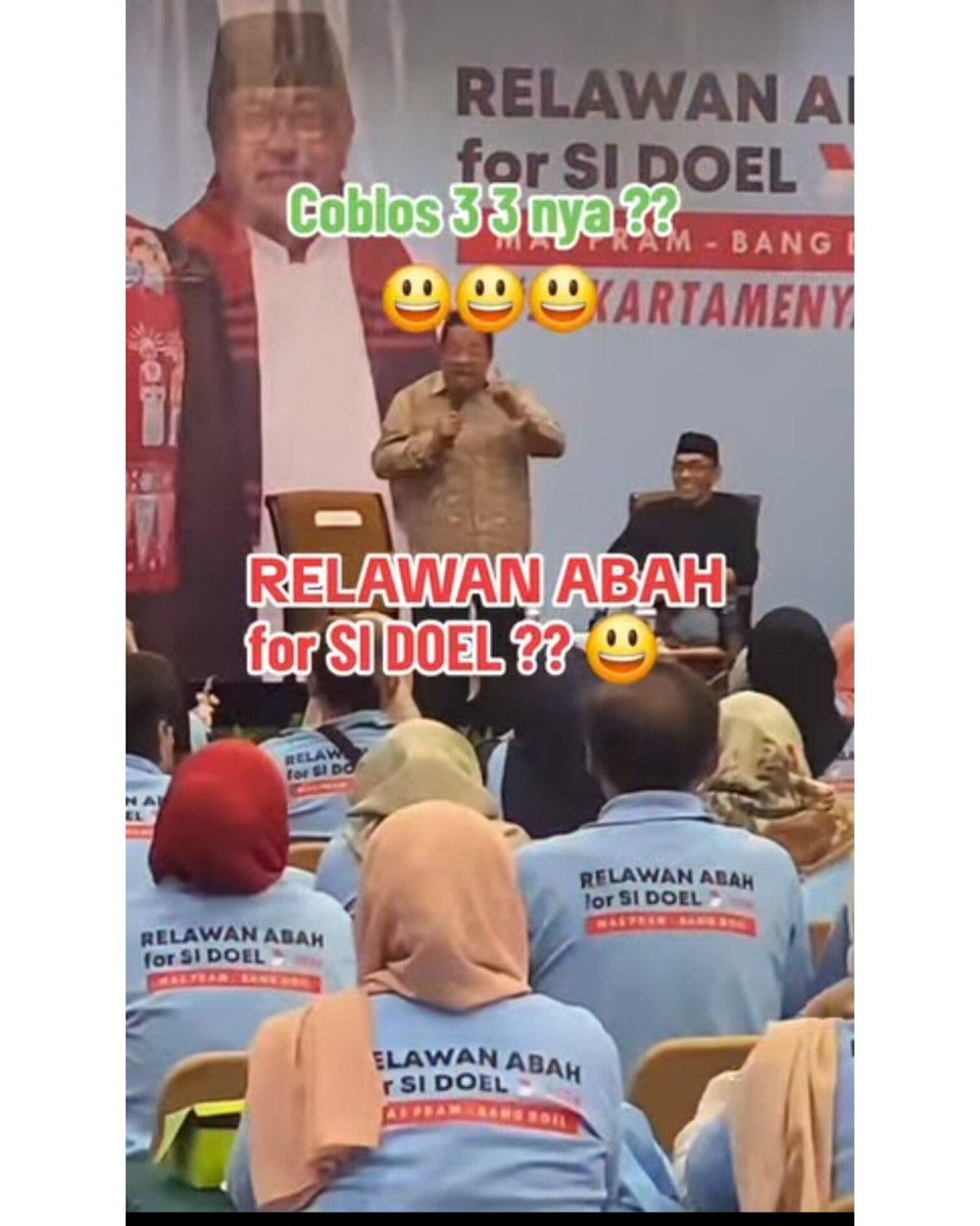AbdulRachimmks's tweet photo. Maksa banget dapat suara dari anak Abah 😭😭

👉 Anak Abah itu gak ada yang berseragam karena mereka beraneka ragam

👉 Anak Abah itu gak ada pemandunya mereka datang sukarela https://t.co/7ykSQ5CO85