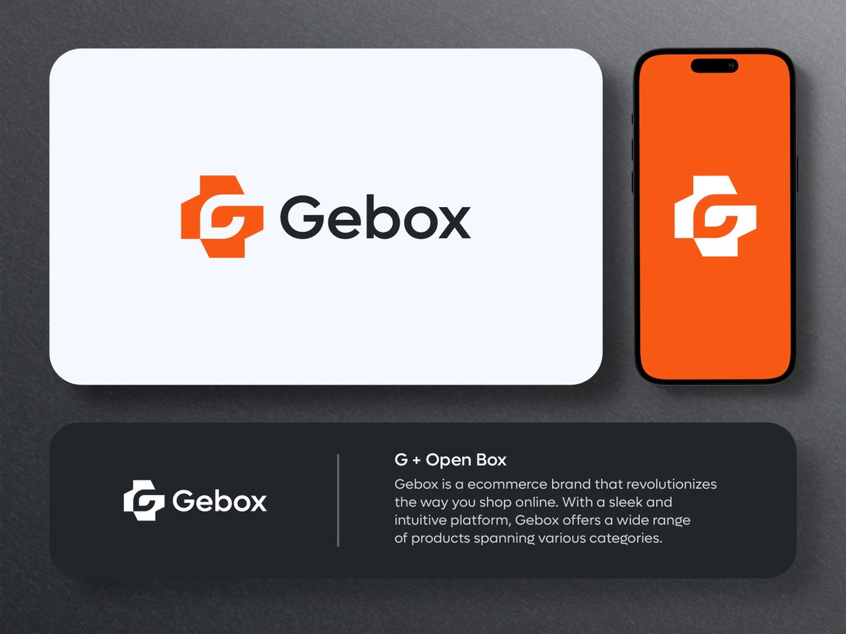 akbargfx1's tweet photo. Gebox is a ecommerce brand that revolutionizes the way you shop online.
Concept: G + Open box

#logos #LogoDesign #glogo #gletter #ecommercelogo #courierlogo #deliverylogo #onlineshop #ecommerce #boxlogo #lettermark #glettermark #modernlogo #creativelogo #brandidentity #cleanlogo https://t.co/rQ0svYQxvU