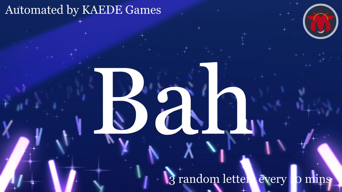 3letter_'s tweet image. B a h