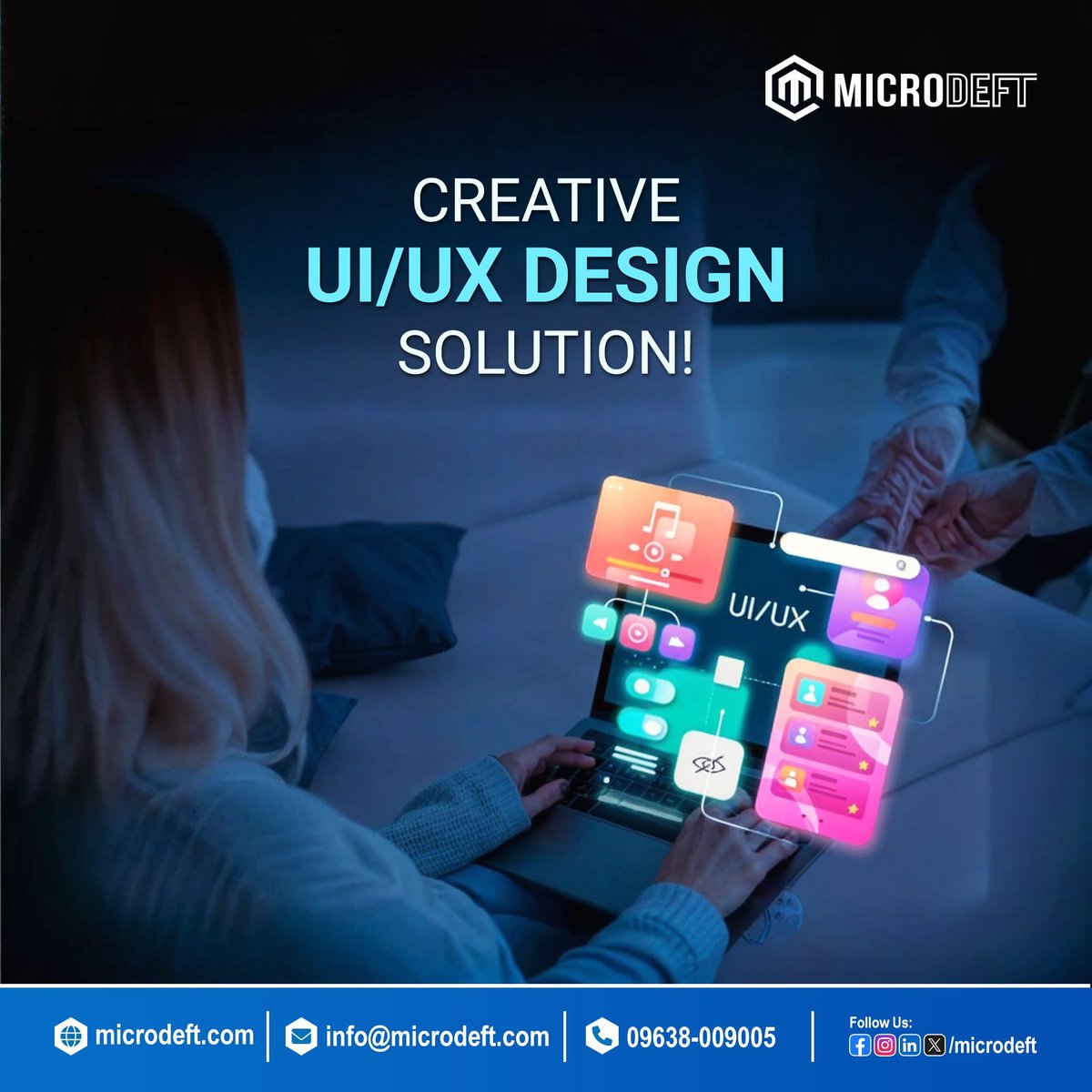 microdeft's tweet image. Create UI/UX design solution.
#webdevelopment #digitalmarketing #microdeft