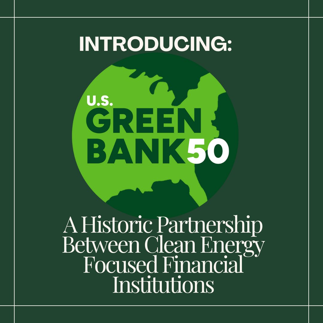 In 2023 alone, the nearly 40 U.S. Green Bank 50 members invested more than $10 billion into communities across nearly every state. 

This new organization will do even more to advance clean energy investments and equity. 

Learn more at: usgreenbanks.org
