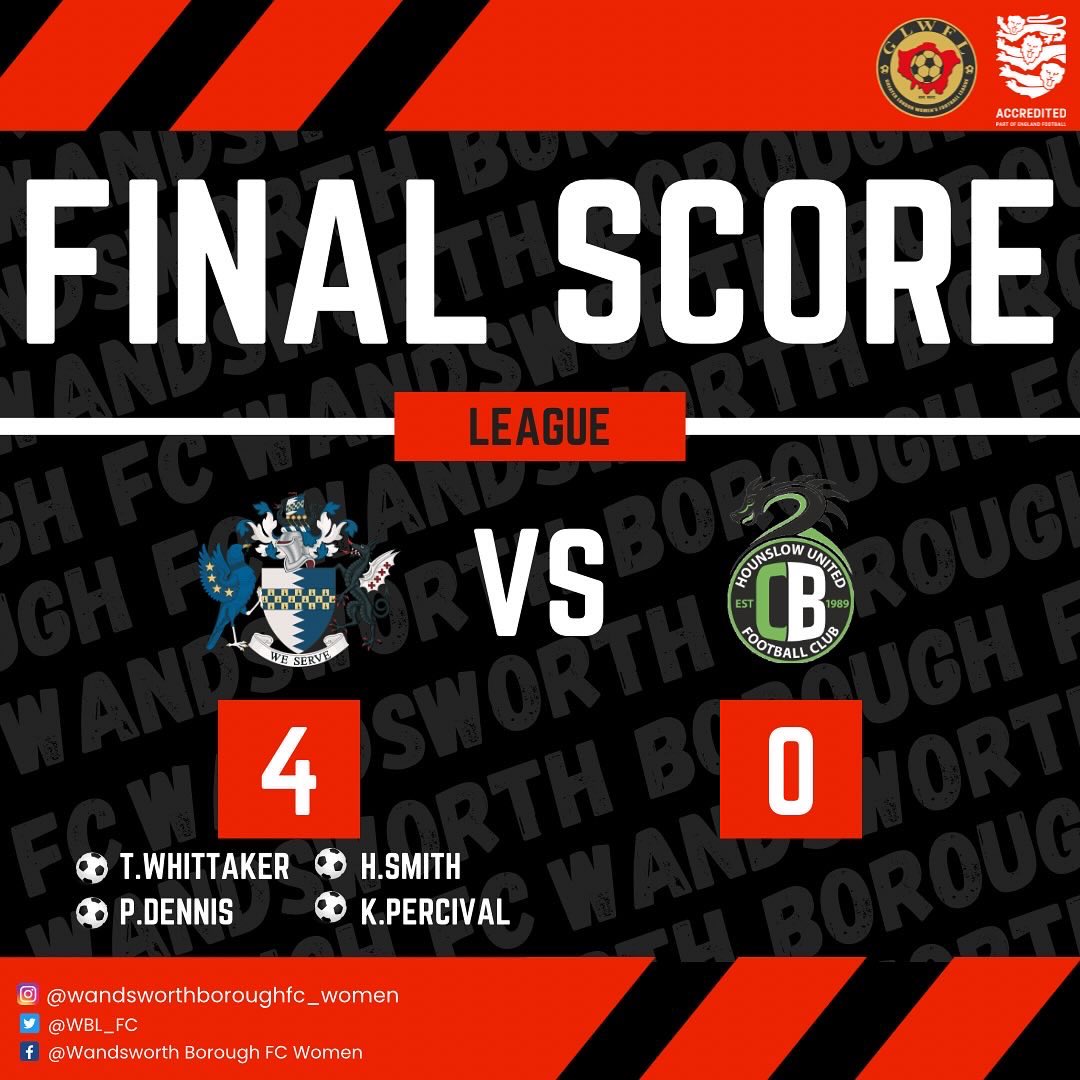 WBL_FC's tweet photo. TWO WINS FROM TWO! 🤩 

Another 3 points in the bag! Four goals and a clean sheet for the ladies today! Get in there ❤️🖤 https://t.co/jXHuxnMyGj