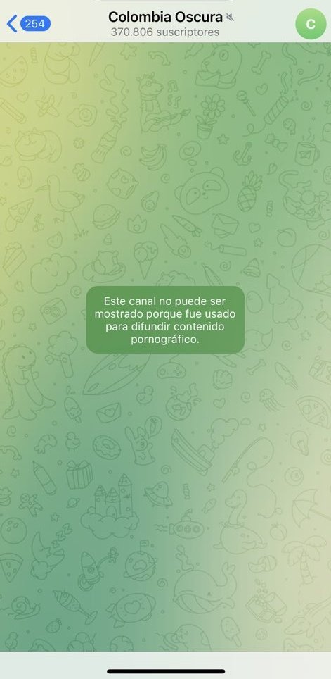 ColombiaOscura's tweet photo. #ATENTOS. Breve tutorial de como "Activar el contenido sensible" para usuarios de Telegram que usan iPhone. https://t.co/sieiv3faSk