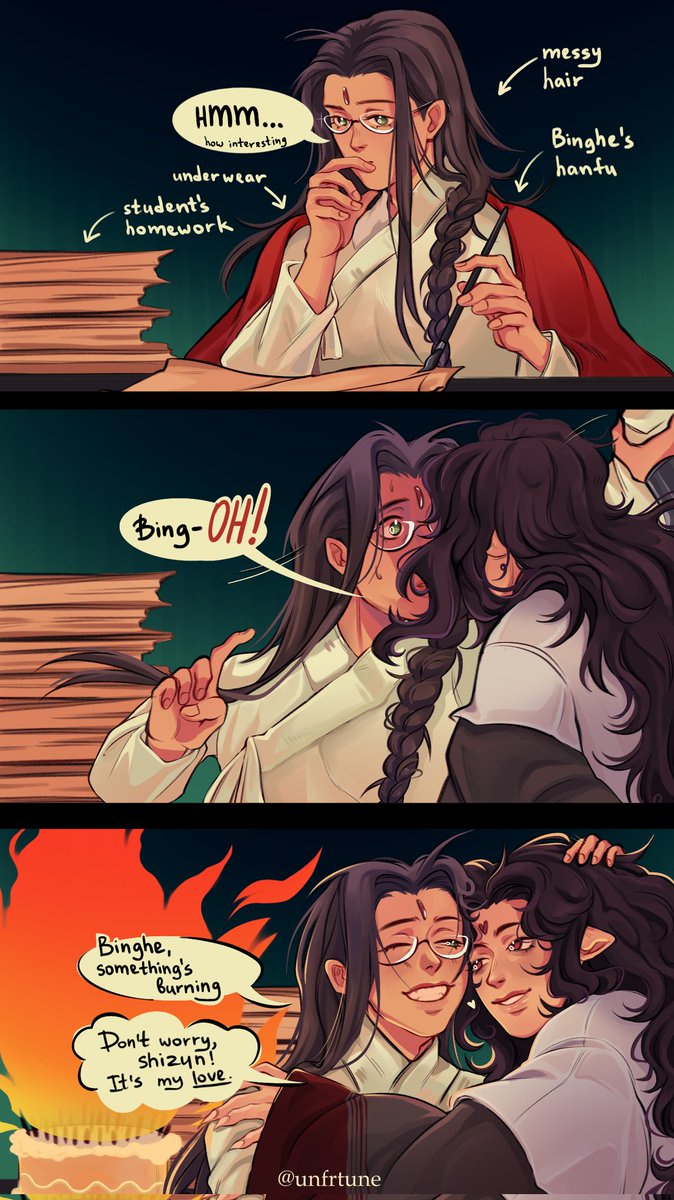 unfrtune's tweet photo. I'm too late, but happy birthday, sqq💚 #svsss #shenqingqiu #LuoBinghe #bingqiu https://t.co/2CYMqAsxP1