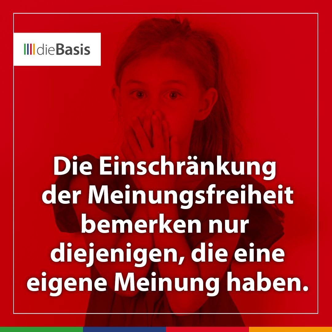 Teile dieses Meme, wenn auch du zu deiner Meinung stehst!

🟩🟩🟦🟦🟥🟥🟧🟧

#diebasis #meinungsfreiheit #zensur #meinung #freiheit #meme