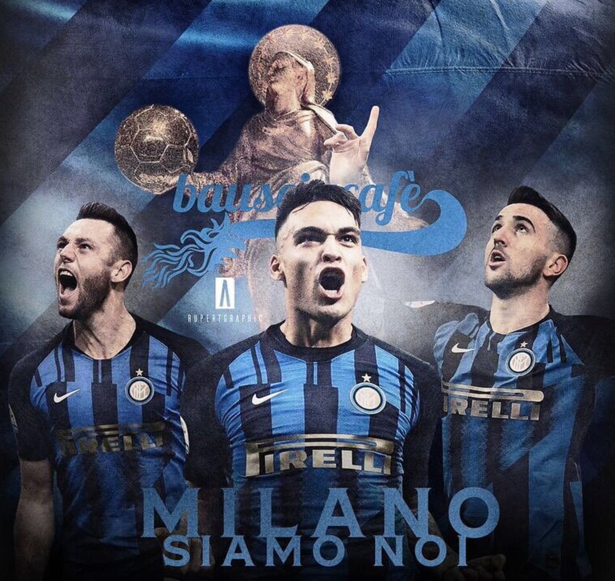 rupertalbe's tweet photo. Grafiche #derbyMilano 2020 x @BausciaCafe #oldproject #derbyArt https://t.co/1uVXKvFJUW