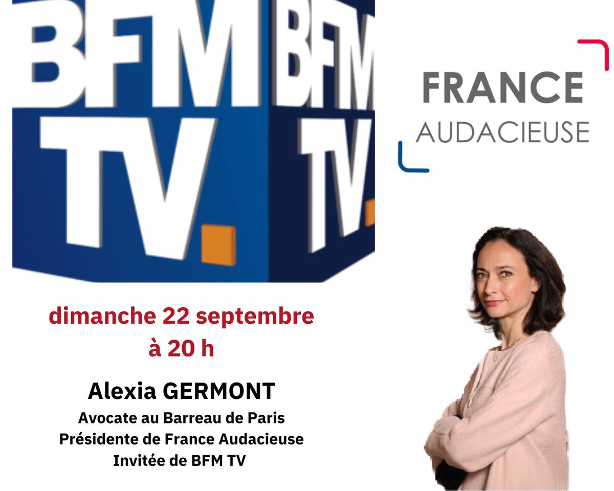 La voix de #franceaudacieuse sera bien présente ce dimanche encore dans le débat 
#AlexiaGermont