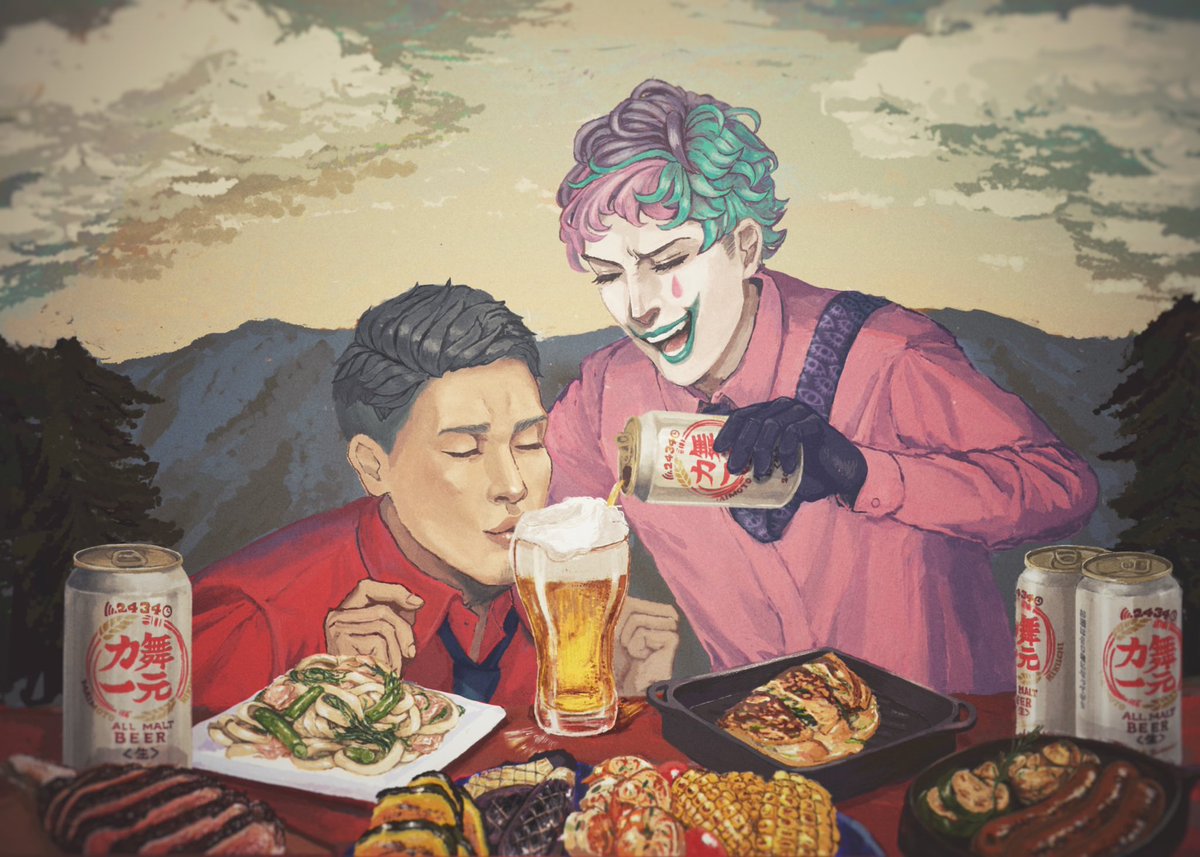 nckamata's tweet photo. 今年の夏を楽しくしてくれてありがとうございました…！⛺️🍻

#舞元力一 
#しら画 
#ジョー設展 
#にじPixel https://t.co/EOxF3aB9pR