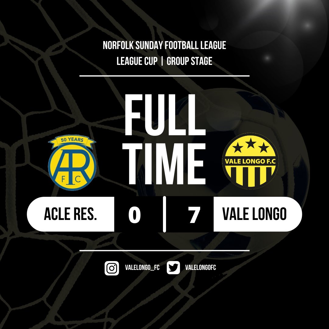 valelongofc's tweet image. League Cup | Group Stage
We travelled to @AcleReserves for our first game in the group stages. 

Walking away with a clean sheet &amp;amp; our heads held high. 
MOTM goes to @DelfBarry!
#vale #upthelongo