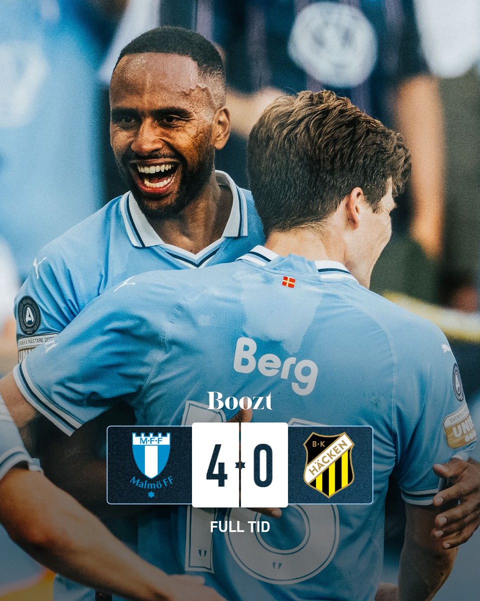 Malmo_FF's tweet photo. Åh så skönt att va Malmö!

#MFFBKH | 4–0 https://t.co/H0UD3EyGnl