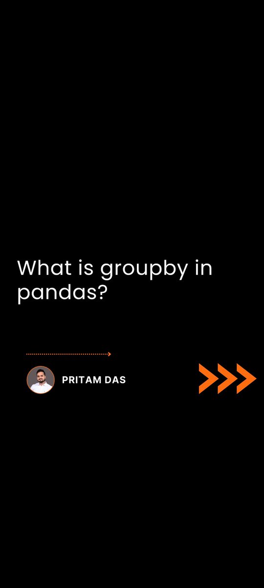 Pritam__data's tweet photo. Hello @everyone, I recently posted about how the groupby function is used in pandas. 

Here's the link: https://t.co/qFBMiYm9FR

I'd appreciate any feedback as I'm still pretty new here. https://t.co/9eQ6435rAa