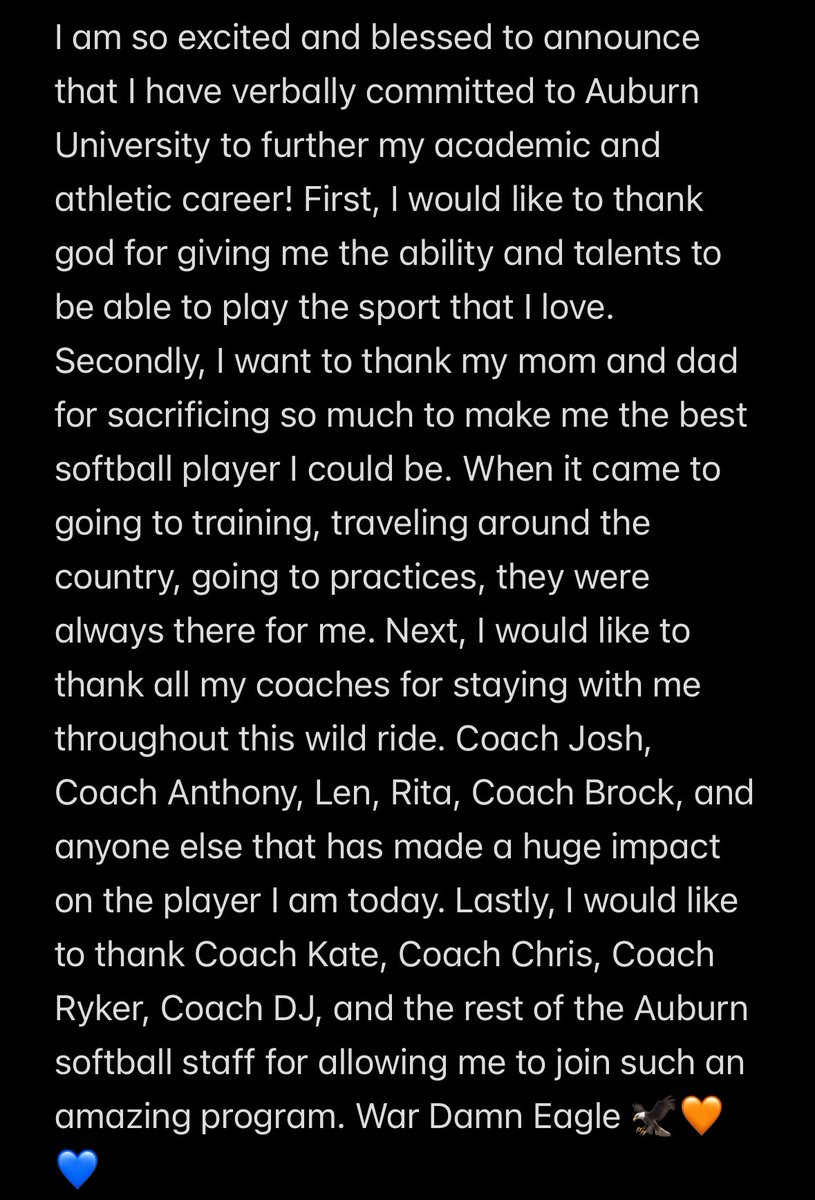 WDE! I’m a tiger baby!! 💙🧡 <a href="/KateMalveaux/">Kate Malveaux</a> <a href="/CoachMalveaux/">Chris Malveaux</a> <a href="/rykerzc/">Ryker Zane Chason</a> <a href="/DJSanders37/">Doni Jeneé</a> <a href="/AuburnSoftball/">Auburn Softball</a> <a href="/UnityCoachJosh/">Josh Johnson</a> <a href="/Unity16uJohnson/">VA Unity 16u-Johnson 2026</a> <a href="/ritalynngilman/">Rita Lynn Gilman</a>