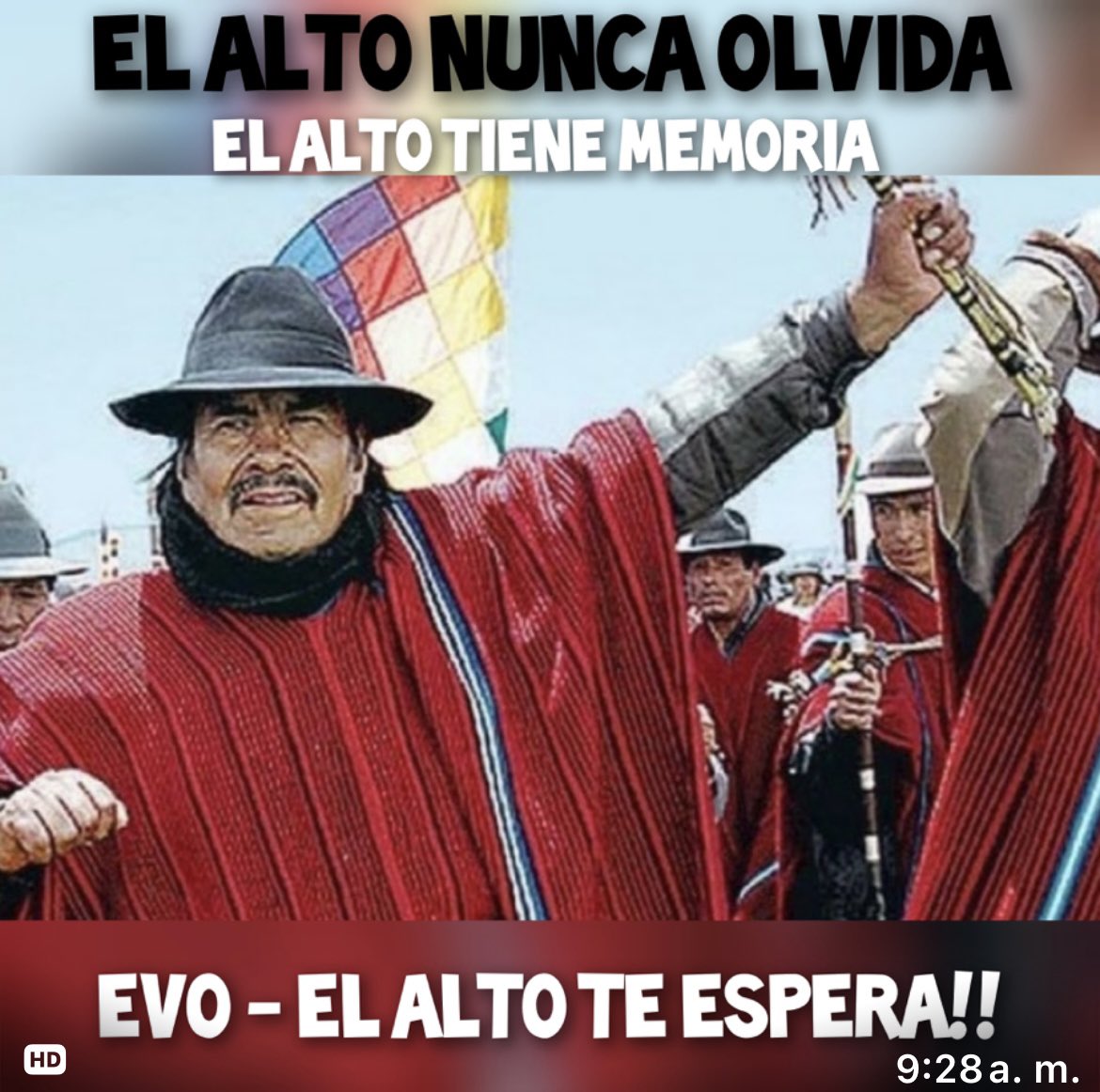 claudiamallon8's tweet photo. @evoespueblo durante 14 años humilló a la ciudad más joven de #Bolivia EL ALTO , hoy pretende imponer su candidatura a la Presidencia a pesar del rechazo mayoritario en nuestro País. #NoMASEvo #ElAlto https://t.co/8Q2xZJnMpF