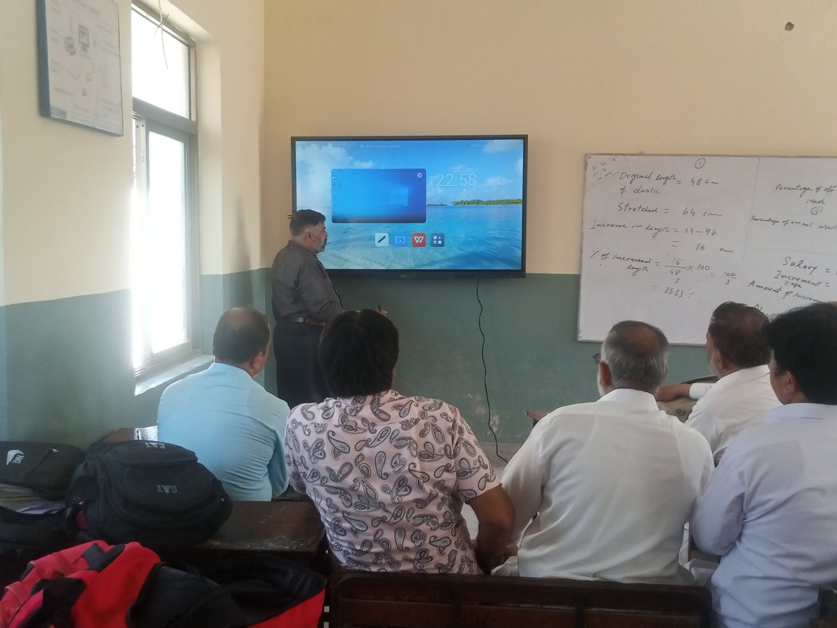 Another Good News:
Smart interactive screens placed in 10 schools of Tarnol (Rural Area). 12 schools of Barakahu (Rural Area).
From Tomorrow, the will be fully functional along with training of teachers for its efficient utilization.
