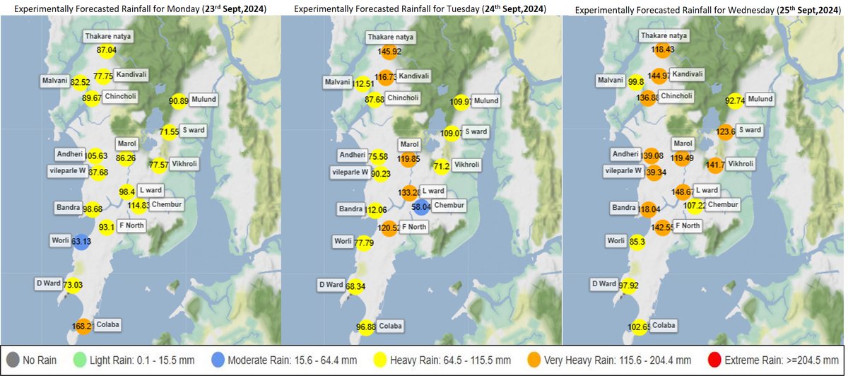 Subimal Ghosh (@subimal_ghosh) on Twitter photo #MumbaiRain will be back on Monday-Tuesday with the possibility of very good rain Tuesday onwards, as per the experimental rain forecasts from <a href="/ClimateIITB/">Centre for Climate Studies, IIT Bombay</a> <a href="/iitbombay/">IIT Bombay</a> . For more details, please visit mumbaiflood.in and report waterlogging in the city. #MumbaiRain will be back on Monday-Tuesday with the possibility of very good rain Tuesday onwards, as per the experimental rain forecasts from <a href="/ClimateIITB/">Centre for Climate Studies, IIT Bombay</a> <a href="/iitbombay/">IIT Bombay</a> . For more details, please visit mumbaiflood.in and report waterlogging in the city.