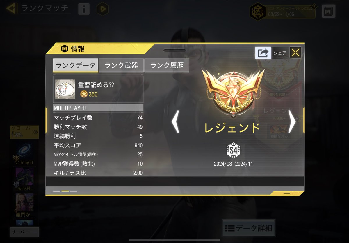 キャリーありがとうございました😭
あとはのんびりトライアルチャンバー周回します😖