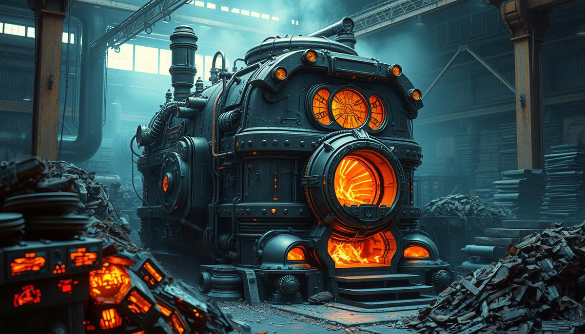 ChikoongC's tweet photo. Salvage furnaces are revolutionizing factory work, boosting efficiency and sustainability. These innovative devices recycle old materials and use waste heat to create new products, transforming industrial processes. Learn more: https://t.co/W2FmvJtqha
#Minecraft #minecraftclips https://t.co/dUa0Pbgn19