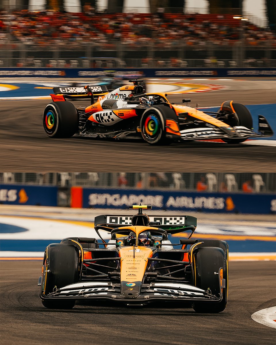 🏁 END OF THE RACE!

P1 Lando Norris
P3 Oscar Piastri 

40 points for McLaren 🧡