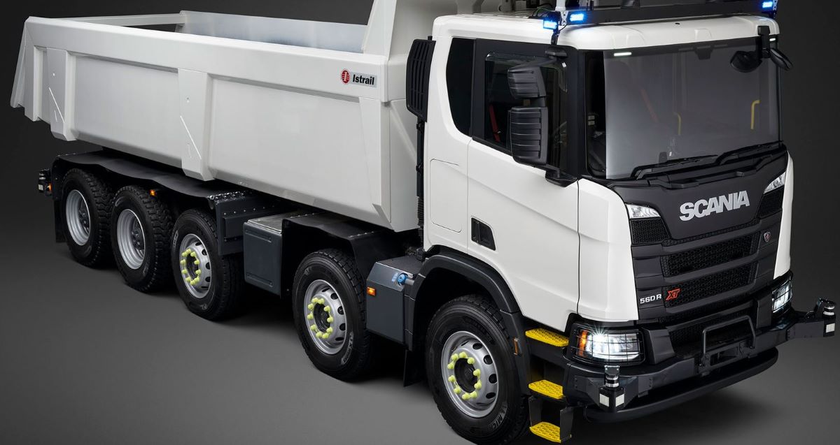 DocargaDeCA's tweet photo. En la feria MINExpo Scania presenta el camión minero R 620 10x4 eléctrico y autónomo https://t.co/v55fiOvCGx https://t.co/cA1UJrdvF9