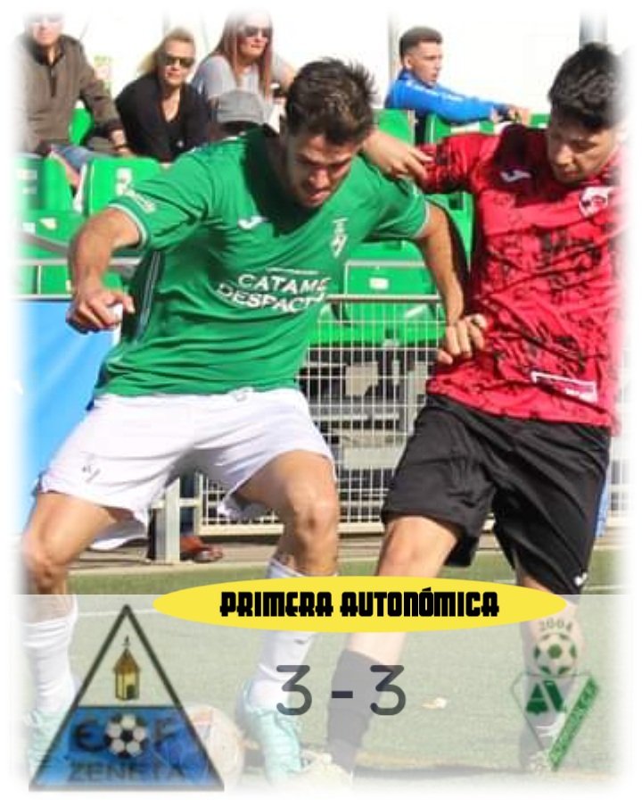 RMolinadeportes's tweet photo. EF ZENETA 3️⃣🆚3️⃣ EF ALTORREAL
⚽⚽ Paco Conesa ⚽ Christian 

✒️ Fenomenal debut de las Águilas verdes con un Paco Conesa colosal, que pusieron contra las cuerdas a uno de los gallitos de la categoría en su feudo. A diez minutos del final los locales rescataron el empate. https://t.co/91hnkNJFSh