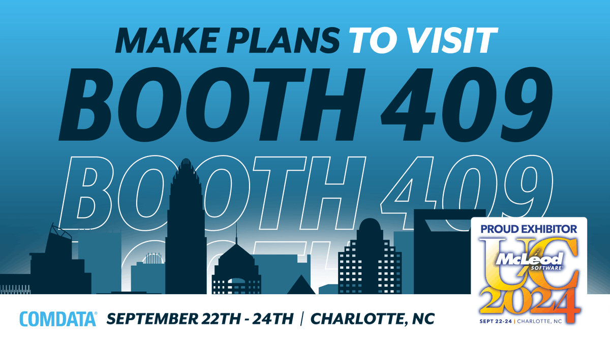 ComdataOTR's tweet photo. Comdata is in Charlotte for @McLeodSoftware #UC2024. Visit Booth 409 to chat with our fuel solutions professionals! 

#Software #Trucking #Partnerships #Comdata https://t.co/LijVlrwnxb