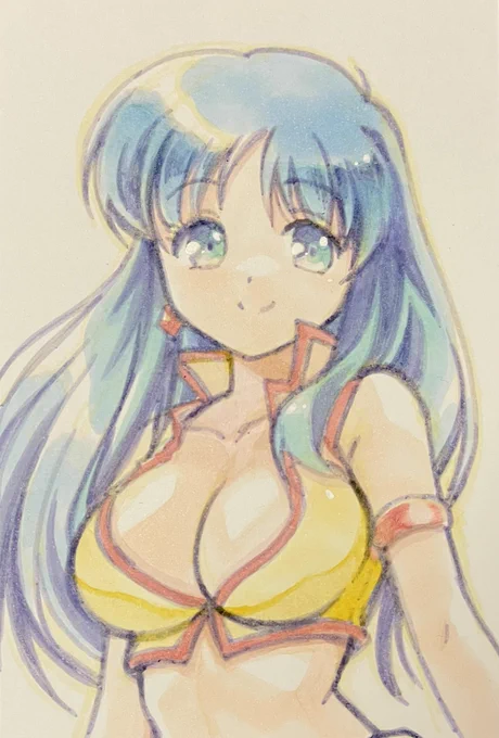 685日目のアナログイラストはダーティペアのユリです。初めて描きました! 