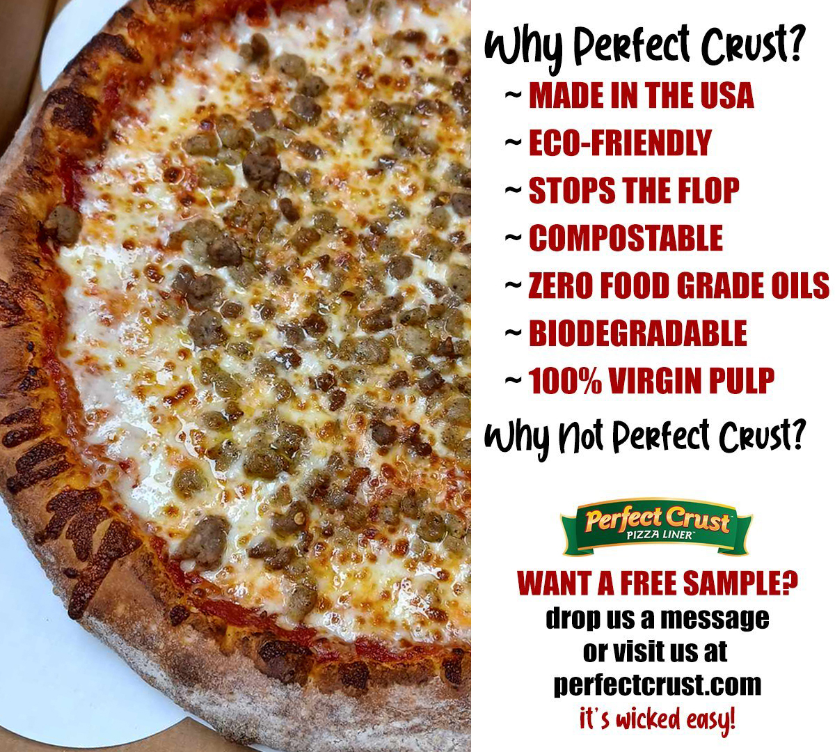 bestpizzacrust's tweet photo. Why not let us send you a Free Sample Pack?! It's wicked easy, just drop us a message or visit us AT https://t.co/8bdVmzICSe #onlythebest #stoptheflop with #perfectcrust 💥 🚀 https://t.co/QlP1UIdy8R
