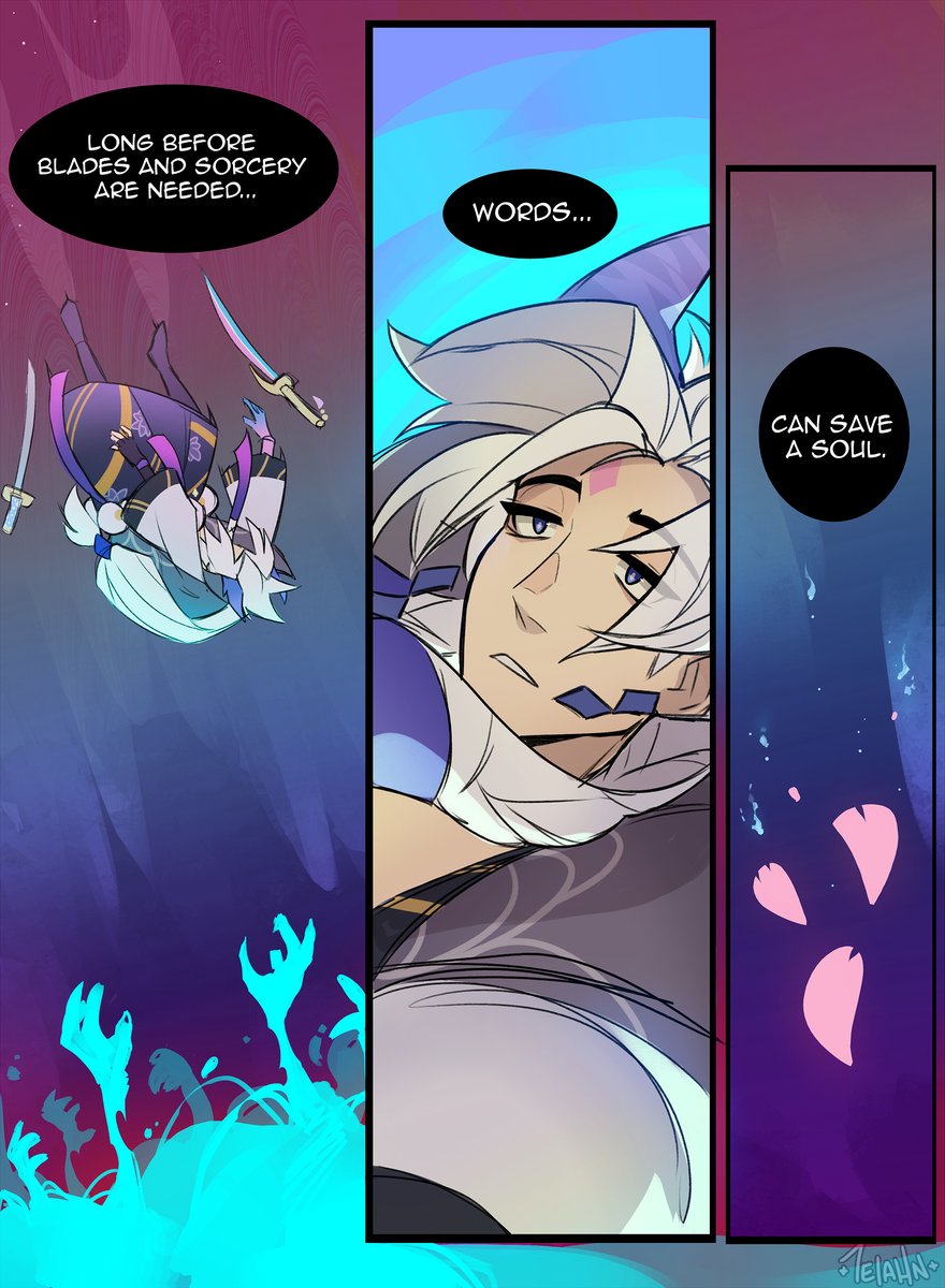 TeiahnFrost's tweet photo. One of my favourite Yone lines 🌸 https://t.co/636zEV7DDU