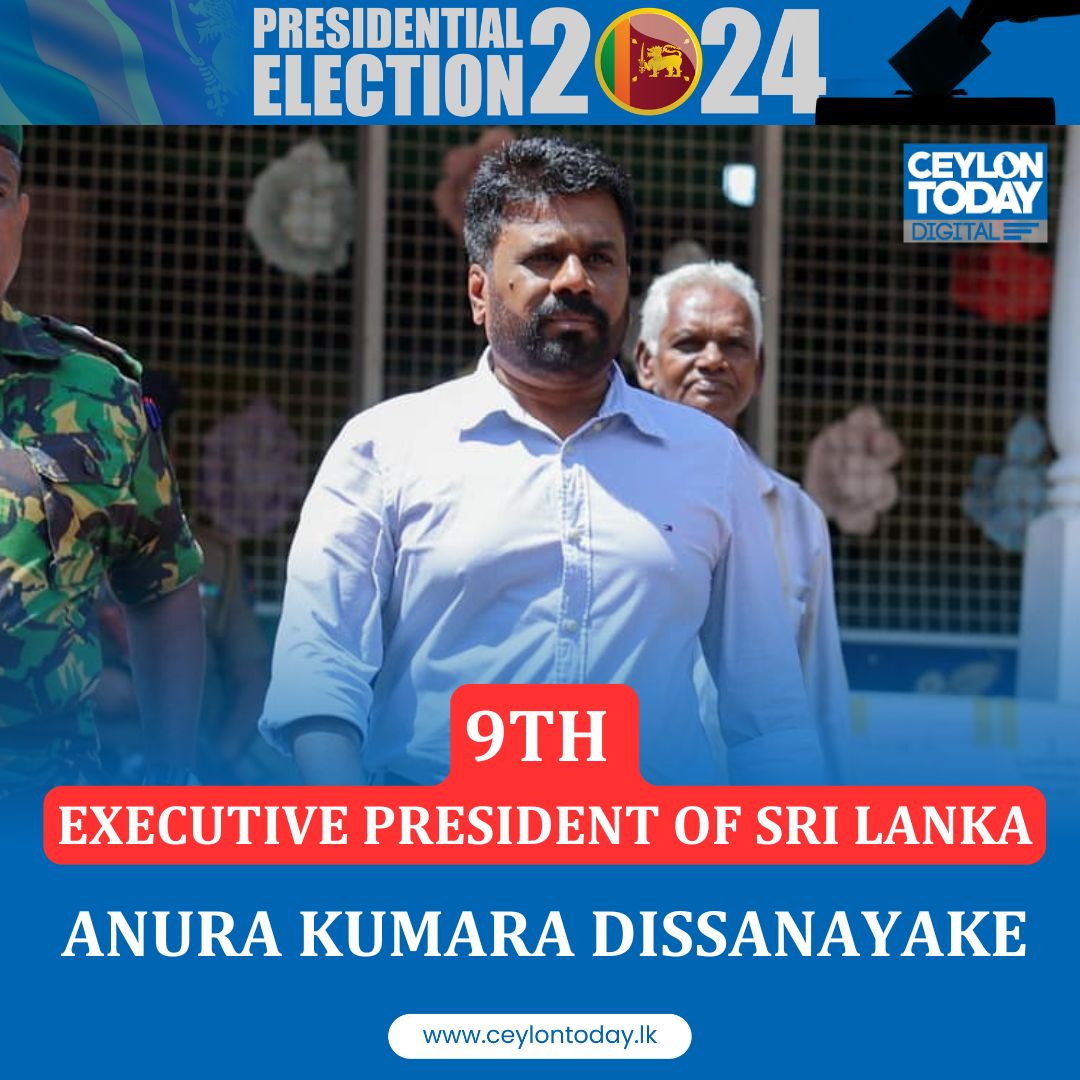 NPP Candidate Anura Kumara Dissanayake has won the 2024 Sri Lanka Presidential Election. He will be the 9th Executive President of Sri Lanka
#Election2024