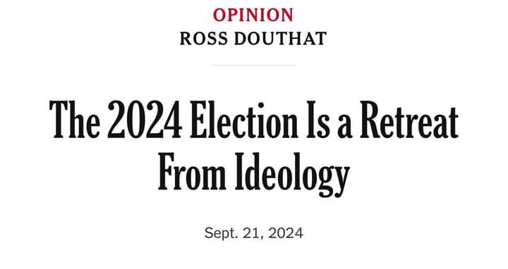 Fascism is an ideology. Anyone encouraging you to think we’re just going to take a break from ideology this year would rather you spend none of your time considering the ideological hallmarks of fascism. The NYTimes is a rag. Period.